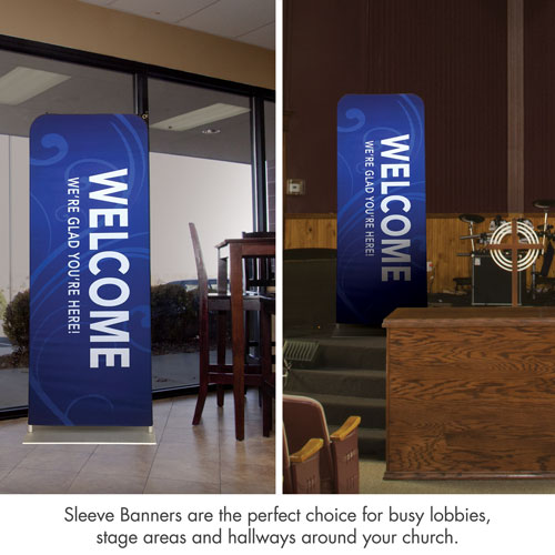 Banners, Back To Church Sunday, Back to Church Welcomes You Logo, 2'7 x 6'7 3