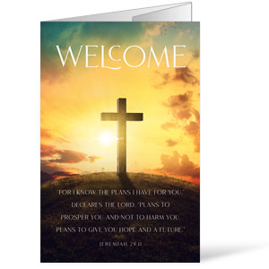 Welcome Cross Jeremiah 29:11 Bulletins