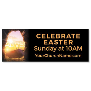 Alive Sunrise Tomb - 3x8 ImpactBanners