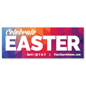 Geometric Bold Easter - 3x8 ImpactBanners