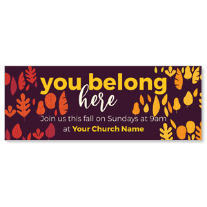 Belong Here Leaves ImpactBanners