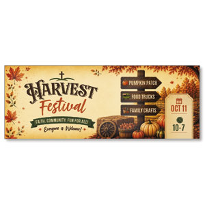 Harvest Festival Sign Post ImpactBanners