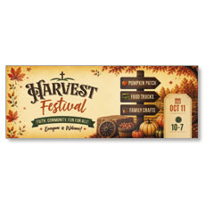 Harvest Festival Sign Post 