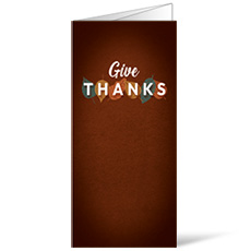 Give Thanks Fall Leaves 