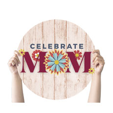 Celebrate Mom Wood Flowers 