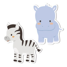 Hosanna Savannah Zebra and Hippo 
