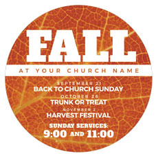 Fall Events Orange Leaf 