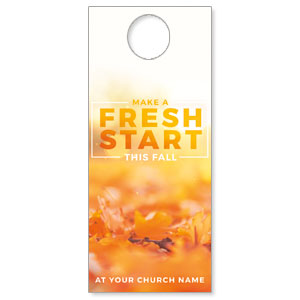 Fresh Start Fall DoorHangers