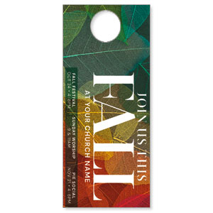 Fall Colorful Leaves DoorHangers