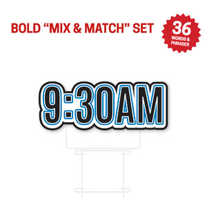 Bold Messages 930 AM Die Cut Yard Sign