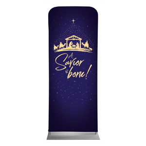 Christmas Star Savior Is Born 2'7" x 6'7" Sleeve Banners