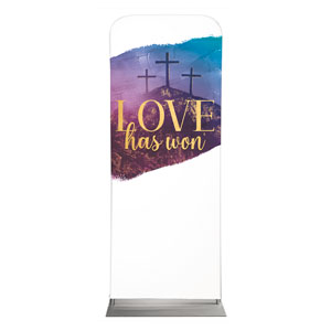 Love Has Won Paint 2'7" x 6'7" Sleeve Banners