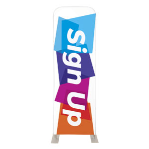 Vibrant Shapes Sign Up 2' x 6' Sleeve Banner
