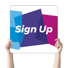 Vibrant Shapes Sign Up 