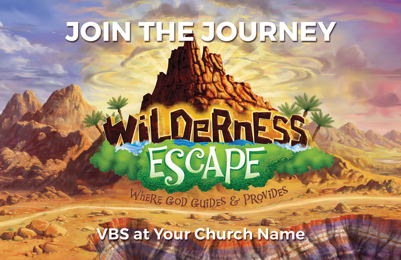 Church Postcards, VBS / Camp, Wilderness Escape, 5.5 X 8.5