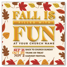 Fall Is Fun Leaves 