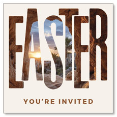 Easter Tomb View Invite 