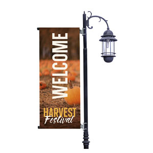 Harvest Festival Pumpkins Light Pole Banners