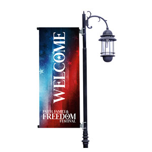 Faith Family Freedom Festival Light Pole Banners
