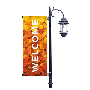 A Time for Change Fall Leaves Light Pole Banners