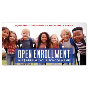 Kids Enroll Together 11" x 5.5" Oversized Postcards