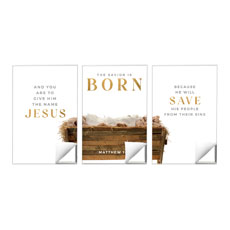 Born Manger Triptych 