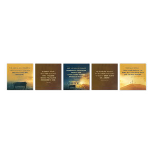 Behold A Savior Is Born Set 23" x 23" Rigid Wall Art