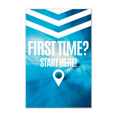 Chevron Blue First Time 