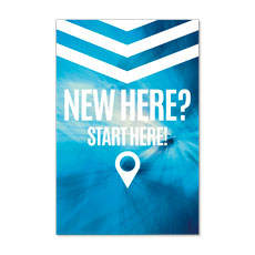 Chevron Blue New Here 