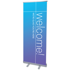 Color Wash Welcome 2'7" x 6'7"  Vinyl Banner