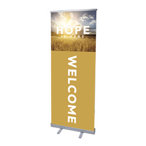 Hope Is Here Fall 2'7" x 6'7"  Vinyl Banner