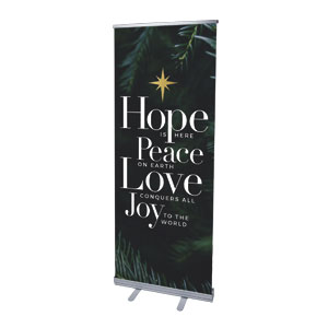 Advent Words 2'7" x 6'7"  Vinyl Banner