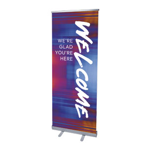 Colorful Blur 2'7" x 6'7"  Vinyl Banner