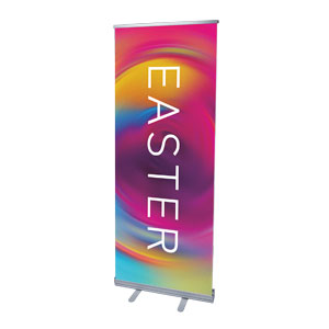 Alive Easter Swirls 2'7" x 6'7"  Vinyl Banner