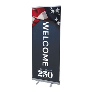 Celebrate 250 2'7" x 6'7"  Vinyl Banner