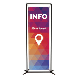 Geometric Bold Info 2' x 6' Banner