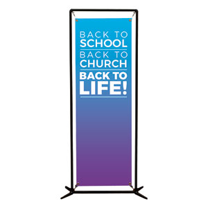 Back to Life 2' x 6' Banner