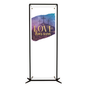 Love Has Won Paint 2' x 6' Banner