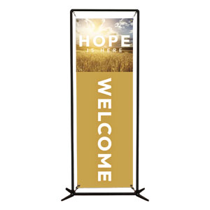 Hope Is Here Fall 2' x 6' Banner