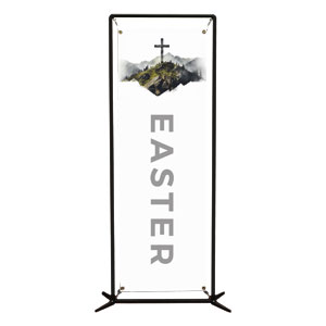 Easter Sunday Cross Easter 2' x 6' Banner