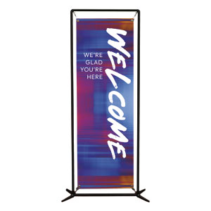 Colorful Blur 2' x 6' Banner