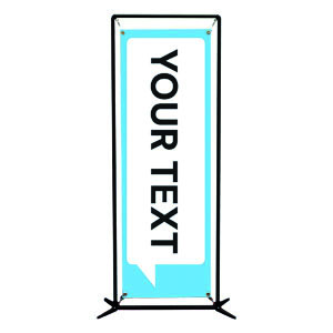 Chat Bubble Your Text 2' x 6' Banner