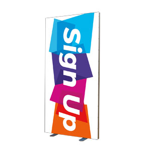 Vibrant Shapes Sign Up Silicone Edge Banners