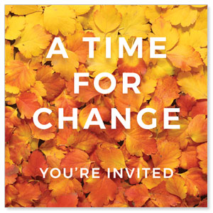 A Time for Change Fall Leaves Social Media Ad Packages