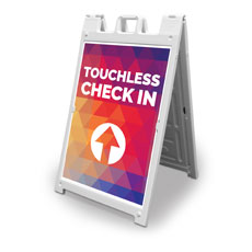 Geometric Bold Touchless Check In 