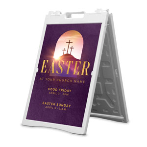 Easter Sunrise Window 2' x 3' Street Sign Banners