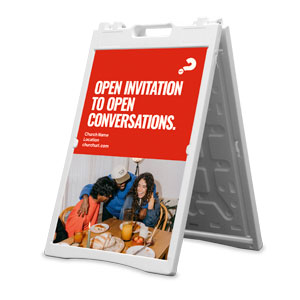 Alpha Open Invitation 2' x 3' Street Sign Banners