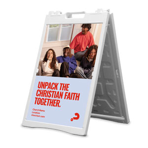 Alpha Unpack Christian Faith 2' x 3' Street Sign Banners