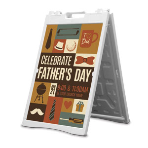 Father's Day Icons 2' x 3' Street Sign Banners