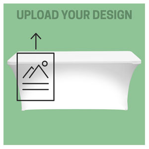 6' Stretch Table Cover: Upload Your Design Stretch Table Covers